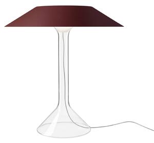 Stolní LED lampa Foscarini Chapeaux M, tmavě červená