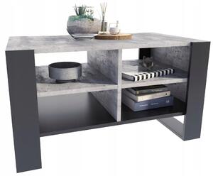 Lavička Matkam obdélníková 100 x 53,6 x 50 cm, beton, černá