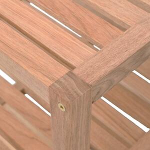 Koupelnový regál - masivní ořechové dřevo | 64x40x55 cm