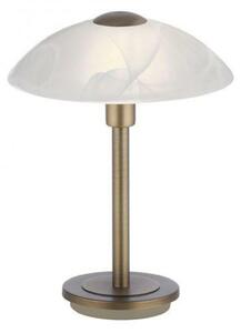 PAUL NEUHAUS LED stolní lampa staromosaz alabastrový dekor sklo 3 krokové stmívání dotykovým stmívačem 3000K PN 4026-11