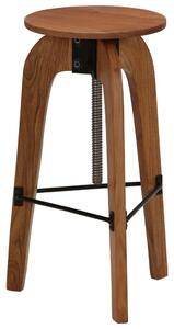 Barové židle 2 ks z masivního akáciového dřeva | 30x(58-78) cm