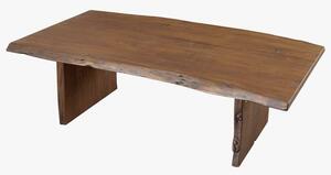 WOODLAND Konferenční stolek 150x70 cm, tmavě hnědá, akácie