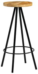 Barové židle 2 ks - masivní mangovníkové dřevo | 30x30x76 cm