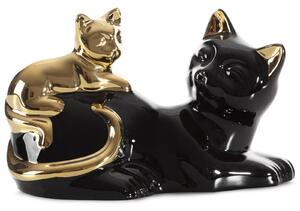 DEKORAČNÍ FIGURKA CAT 20X11X12 CM ČERNÁ