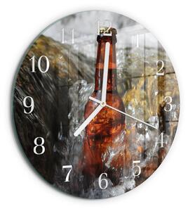 Skleněné hodiny na stěnu Pivo zsob-fi30-00079372