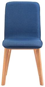 Jídelní židle Bronte - 4 ks - textil | modré