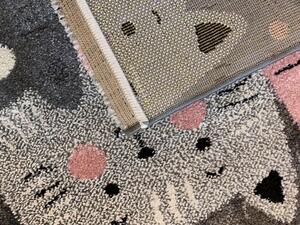 Vopi | Dětský koberec Kiddo A1079 pink - 80 x 150 cm