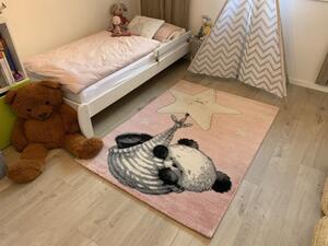 Vopi | Dětský koberec Kiddo A1083 pink - 80 x 150 cm