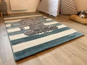 Vopi | Dětský koberec Kiddo A1087 blue - 80 x 150 cm