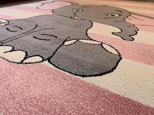 Vopi | Dětský koberec Kiddo A1087 pink - 160 x 230 cm