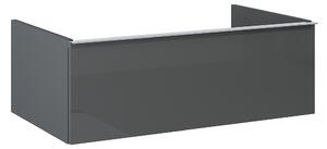 Elita Look, závěsná skříňka pro umyvadlo na desku 80x45x28 cm 1S PDW, antracitová lesklá, ELT-167092