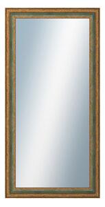 DANTIK - Zarámované zrcadlo - rozměr s rámem cca 60x120 cm z lišty HRAD zelená (3005)