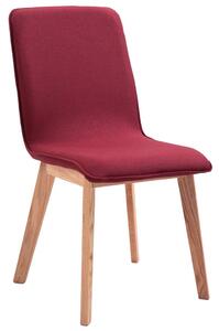Jídelní židle Bronte - 4 ks - textil | červené