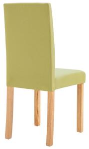 Jídelní židle Lohn - 2 ks - textil | zelené