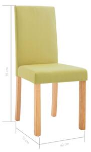 Jídelní židle Lohn - 2 ks - textil | zelené