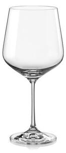 BOHEMIA SANDRA SKLENICE NA BURGUNDY 570ML SADA 6KS