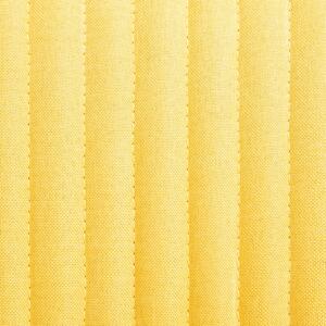 Jídelní židle Gruver - 2 ks - textil | žluté