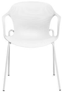 Dvě bílé jídelní židle ELBERT