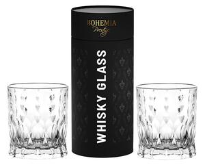 BOHEMIA PRESTIGE CONTE SKLENICE NA WHISKY V TUBĚ 320ML SADA 2KS