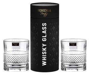 BOHEMIA PRESTIGE ELEGANTE SKLENICE NA WHISKY V TUBĚ 320ML SADA 2KS