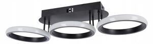 LED Stmívatelné stropní svítidlo LED/30W/230V 3000-6500K černá Wi-Fi Tuya + DO