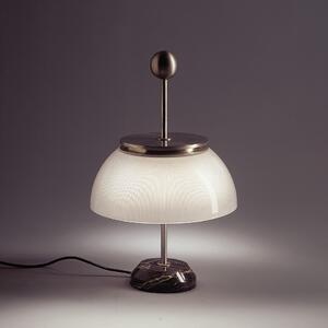 Artemide 0026010A Alfa, stolní lampička v kombinaci mramoru a křišťálového skla, 2x28W E14, výška 48cm