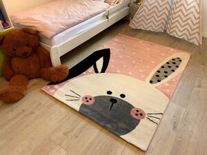 Vopi | Dětský koberec Kiddo F0131 pink - 80 x 150 cm