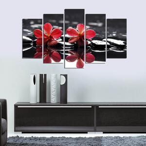 ASIR Sada nástěnných obrazů KVĚTY 110 cm MDF