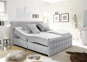 ČALOUNĚNÁ POSTEL, 180/200 cm, textil, kompozitní dřevo, světle šedá Esposa - Čalouněné postele