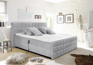 ČALOUNĚNÁ POSTEL, 180/200 cm, textil, kompozitní dřevo, světle šedá Esposa - Čalouněné postele