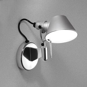 Artemide A043500 Tolomeo Micro Faretto LED, nástěnné designové svítidlo bez vypínače, 9W LED 3000K, hliník