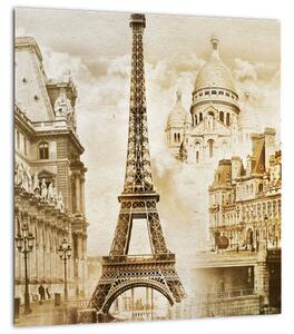 Obraz - Pařížské památky (30x30 cm)