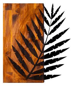 ASIR Dekorativní obraz LIST dřevo, kov 50 cm