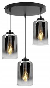 Závěsné svítidlo Hella, 3x skleněné stínítko (mix 3 barev)