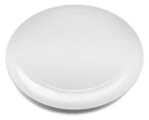 Porcelánový servírovací talíř Rhombe Oval White 35 cm