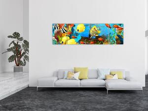 Obraz - Barevný korálový útes (170x50 cm)