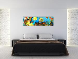 Obraz - Barevný korálový útes (170x50 cm)