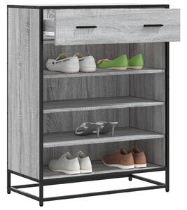 Botník šedý sonoma 75 x 38 x 97,5 cm kompozitní dřevo a kov 3300878