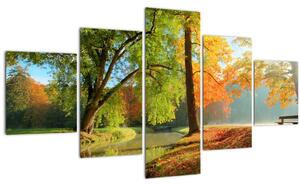 Obraz - Klidná podzimní krajina (125x70 cm)