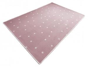 Vopi | Dětský koberec Hvězdička růžová - Kruh průměr 57 cm