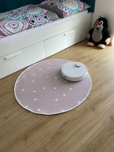 Vopi | Dětský koberec Hvězdička růžová - 57 x 120 cm