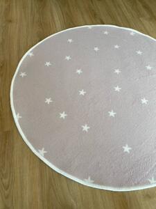 Vopi | Dětský koberec Hvězdička růžová - 57 x 120 cm