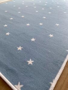 Vopi | Kusový koberec Hvězdička modrá - 200 x 200 cm