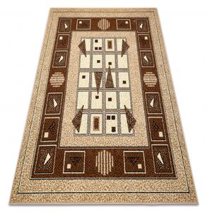 Weltom Kusový koberec BCF Morad DZETA Klasický geometrický béžový Rozměr: 80x150 cm