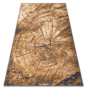 Weltom Kusový koberec BCF Morad PAŘEZ STROMU Dřevo šedý béžový staré zlato Rozměr: 120x170 cm