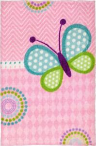 Dětský kusový koberec Lollipop 184 Butterfly