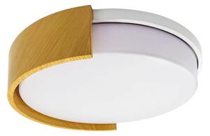 Toolight Stropní LED osvětlení Modern Wood APP1931-C 40cm bílá/dekor dřeva