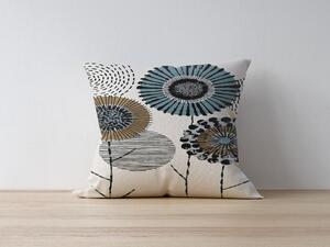 ASIR Povlak na polštář KVĚTINY 43 cm bavlna/polyester
