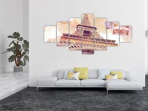Obraz - Pohled z Paříže (210x100 cm)