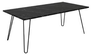 DEREK konferenční stolek, metal/černý mramor